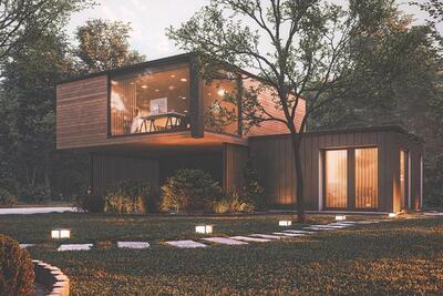 Nowoczesny dom z ogrodem